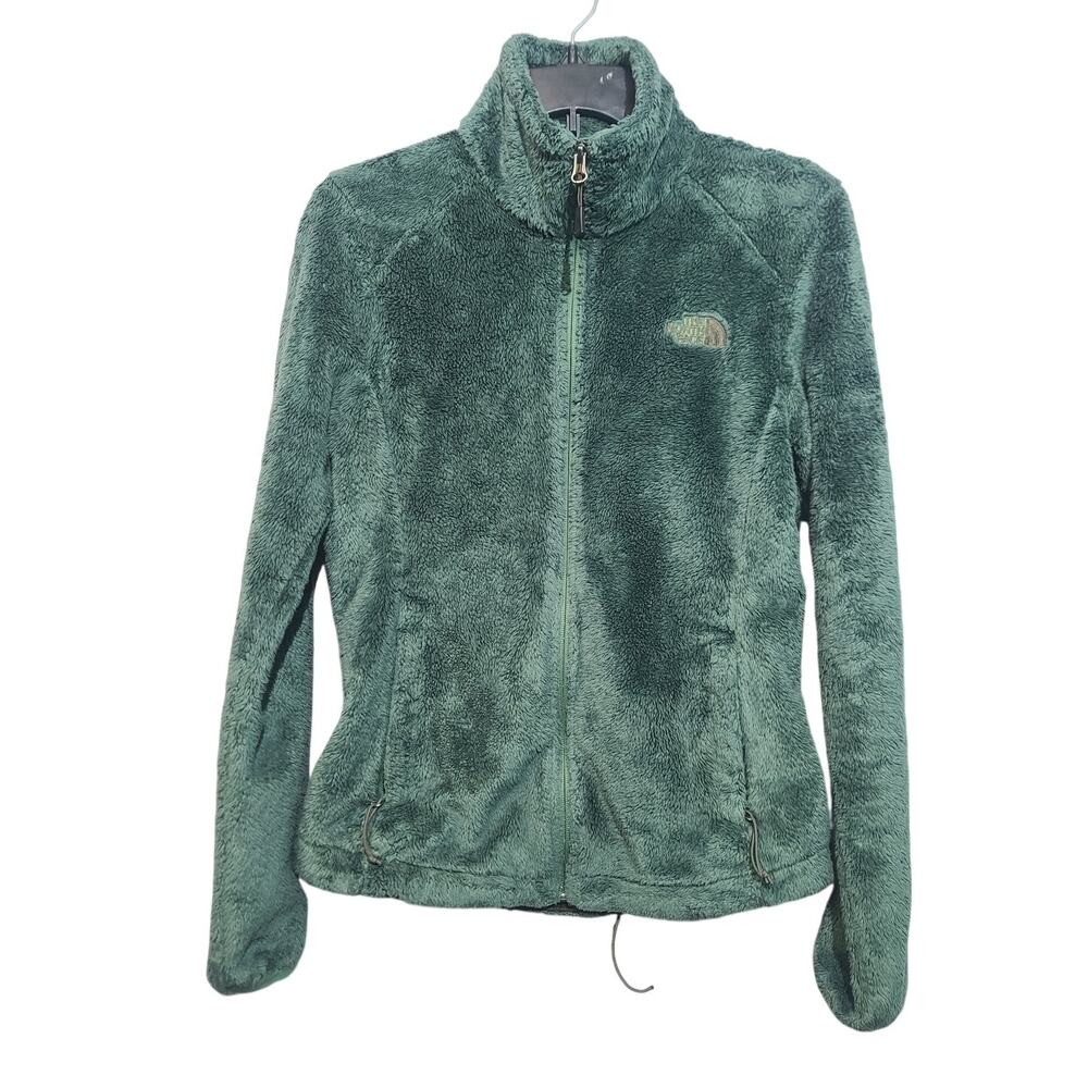 The North Face Osito 2 Silken Fleece Jacket Women's Small Green GUC